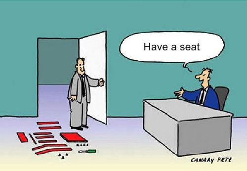 Have A Seat cartoon by Canary Pete